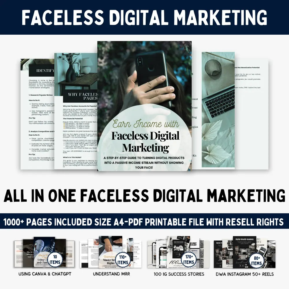 Faceless Digital Course MasterResellrightss