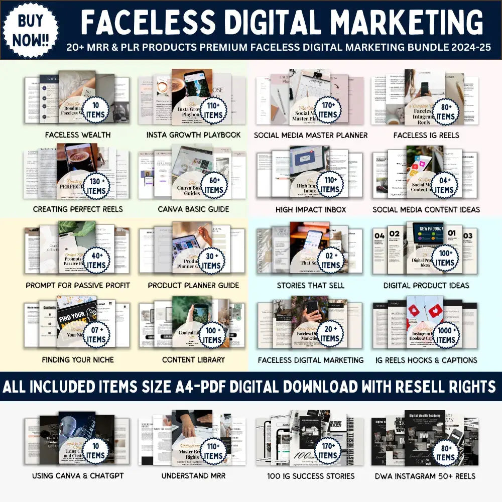 Faceless Digital Course MasterResellrightss